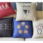 Science Aficionado Print Decorative (cat) Pillow
